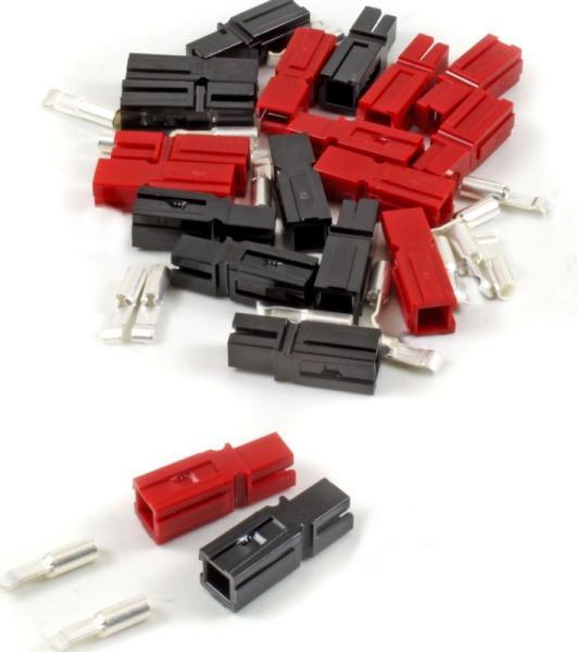 Powerpole-Stecker 30A rot-schwarz 10 Satz